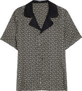 Balmain Monogram Jacquard Camp Shirt