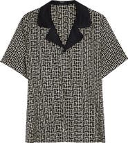 Balmain Monogram Jacquard Camp Shirt
