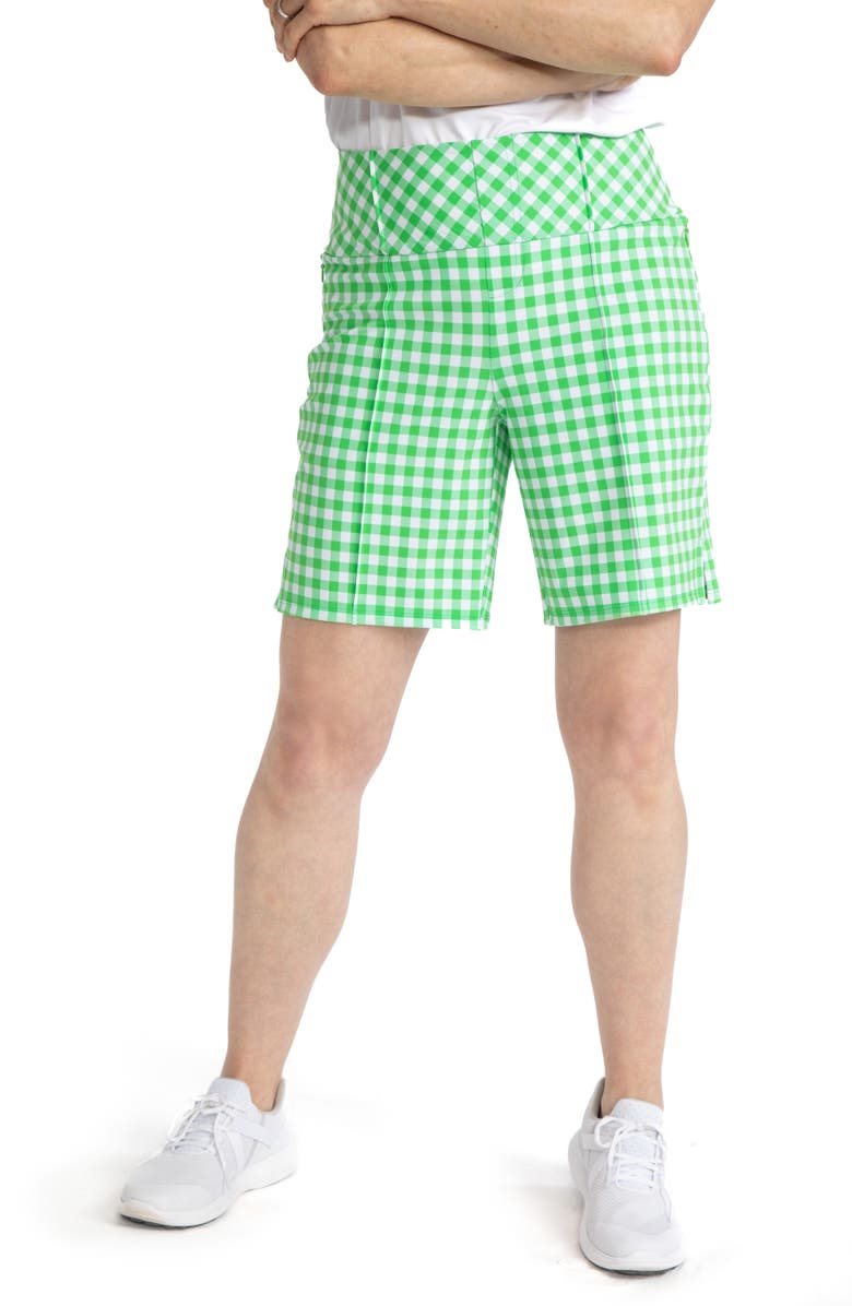 KINONA Tailored Gingham Golf Shorts, Main, color, 