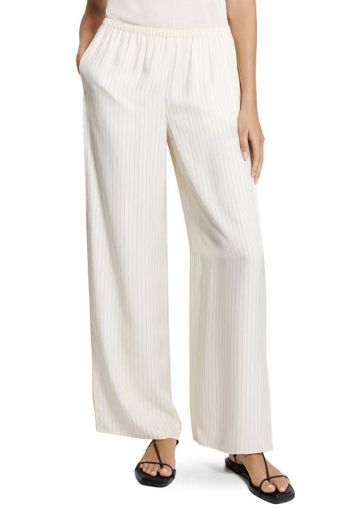 Slit Hem Wide Leg Pants