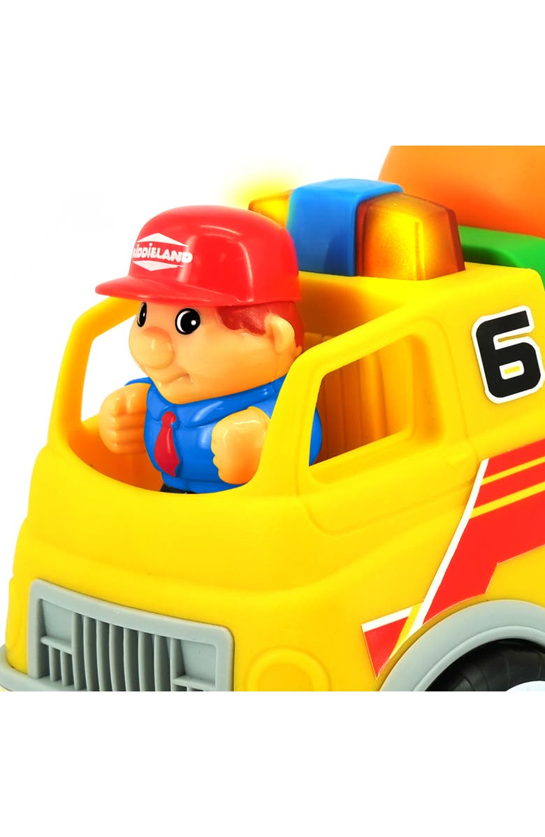 Kiddieland Light & Sound Cement Mixer Construction Toy Vehicle, Alternate, color, Multicolored