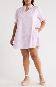 SUGARLIPS Emme Floral Print Cotton Shift Dress