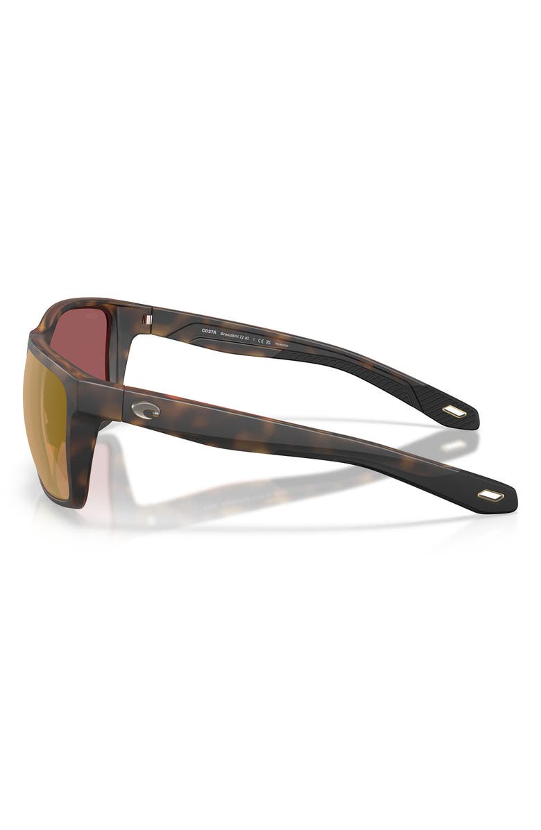 Costa Del Mar Broadbill II XL 62mm Polarized Oversize Rectangular Sunglasses, Alternate, color, 