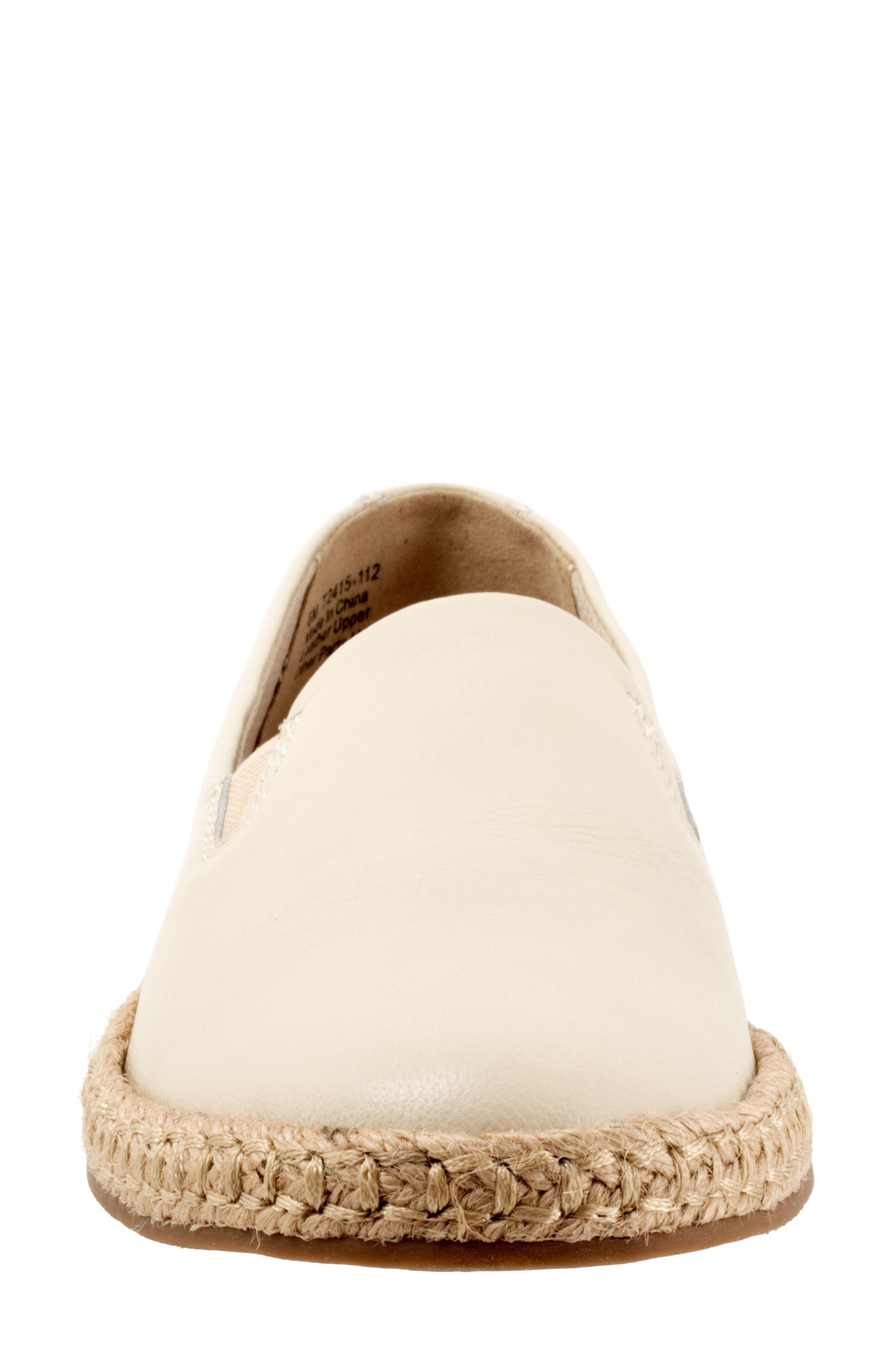 Poppy Espadrille Flat, Alternate, color, IVORY