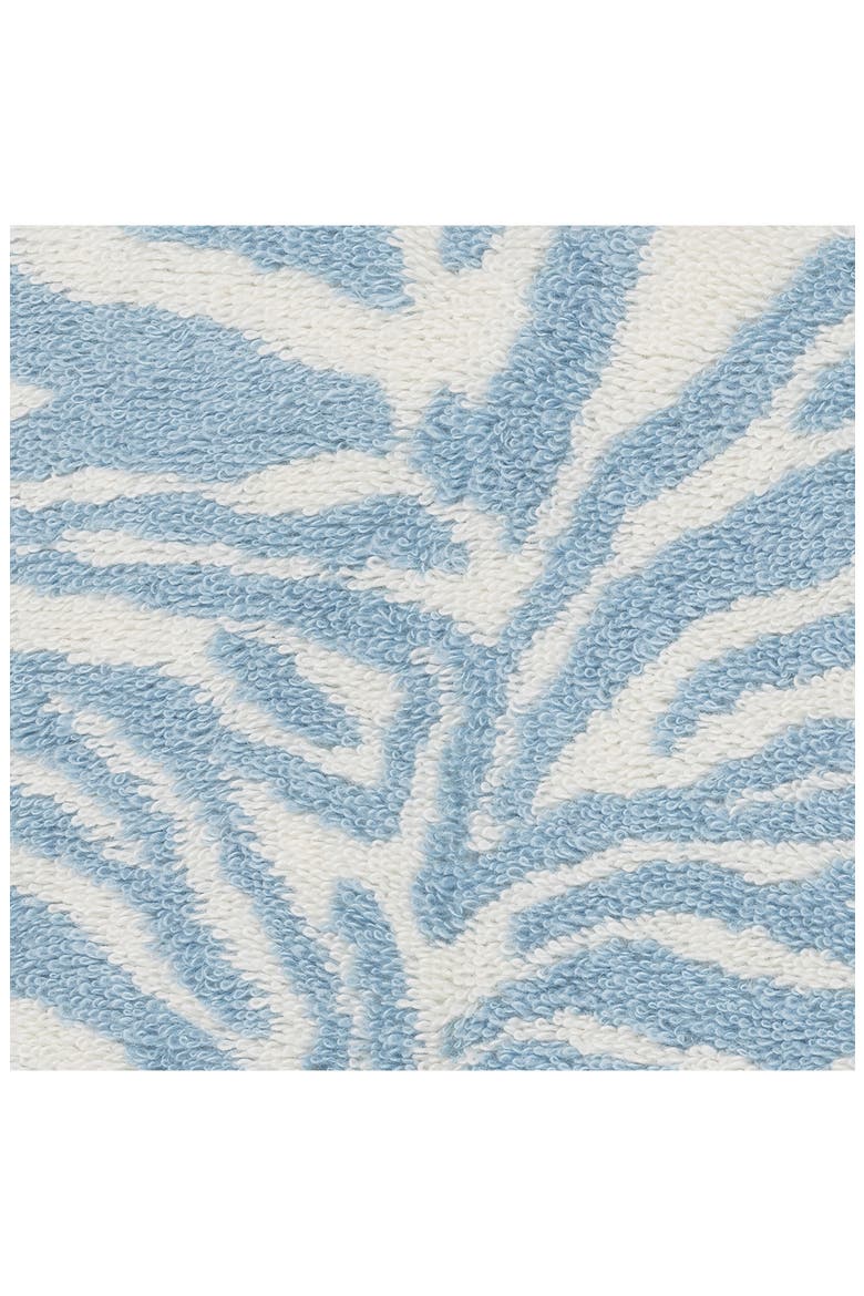 Regine Zebra Stripe Cotton & Linen Towel, Alternate, color, HYDRANGEA