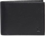 Original Penguin Embossed Logo Leather Passcase Wallet