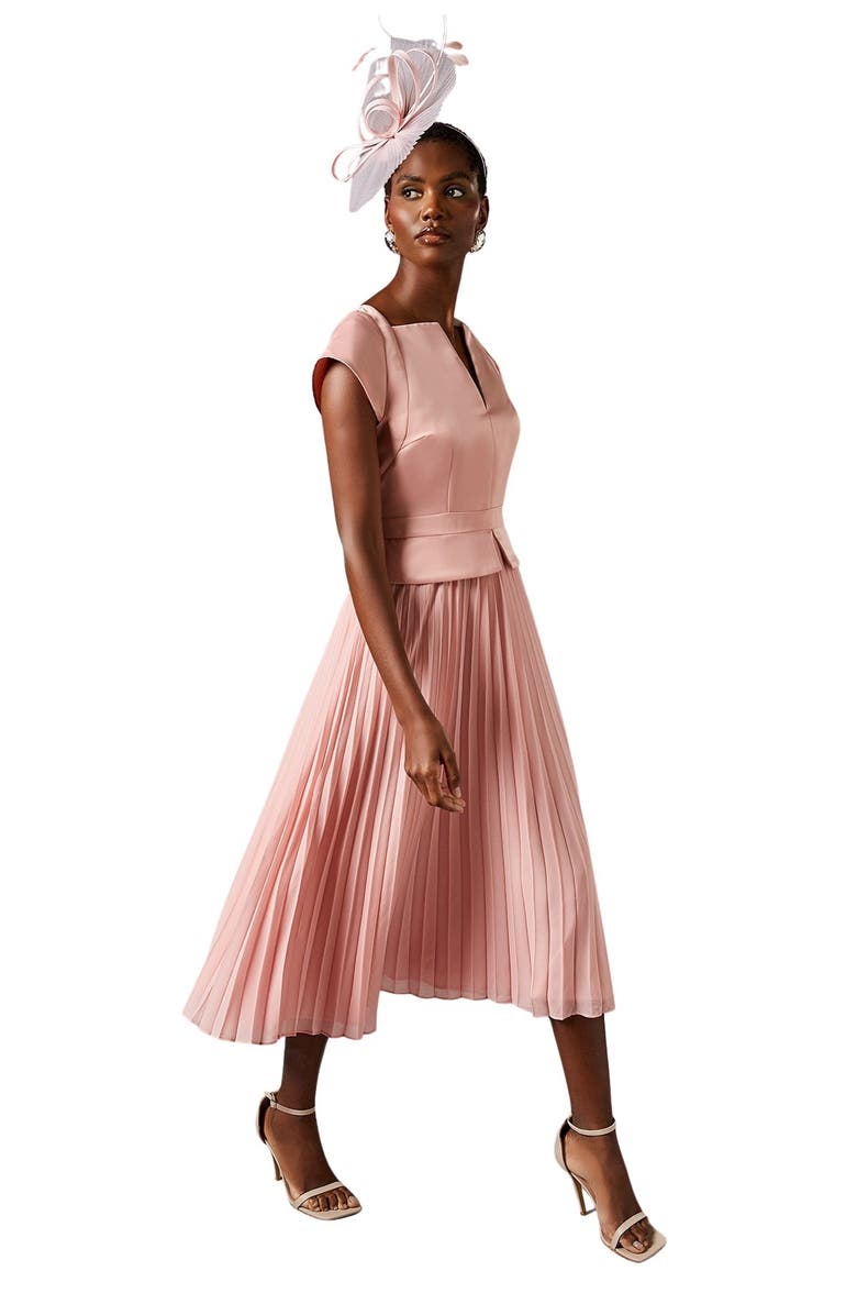 Coast Midi Wedding Guest Dress, Main, color, Blush