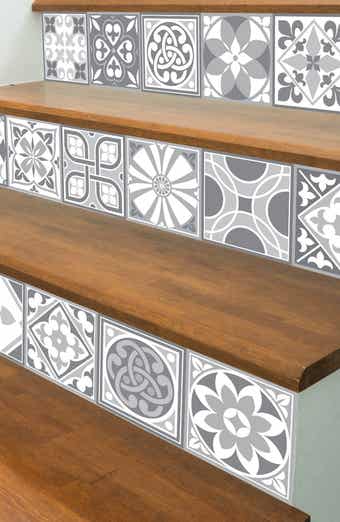 WALPLUS Purbeck Stone 72-Piece Tile Sticker Set