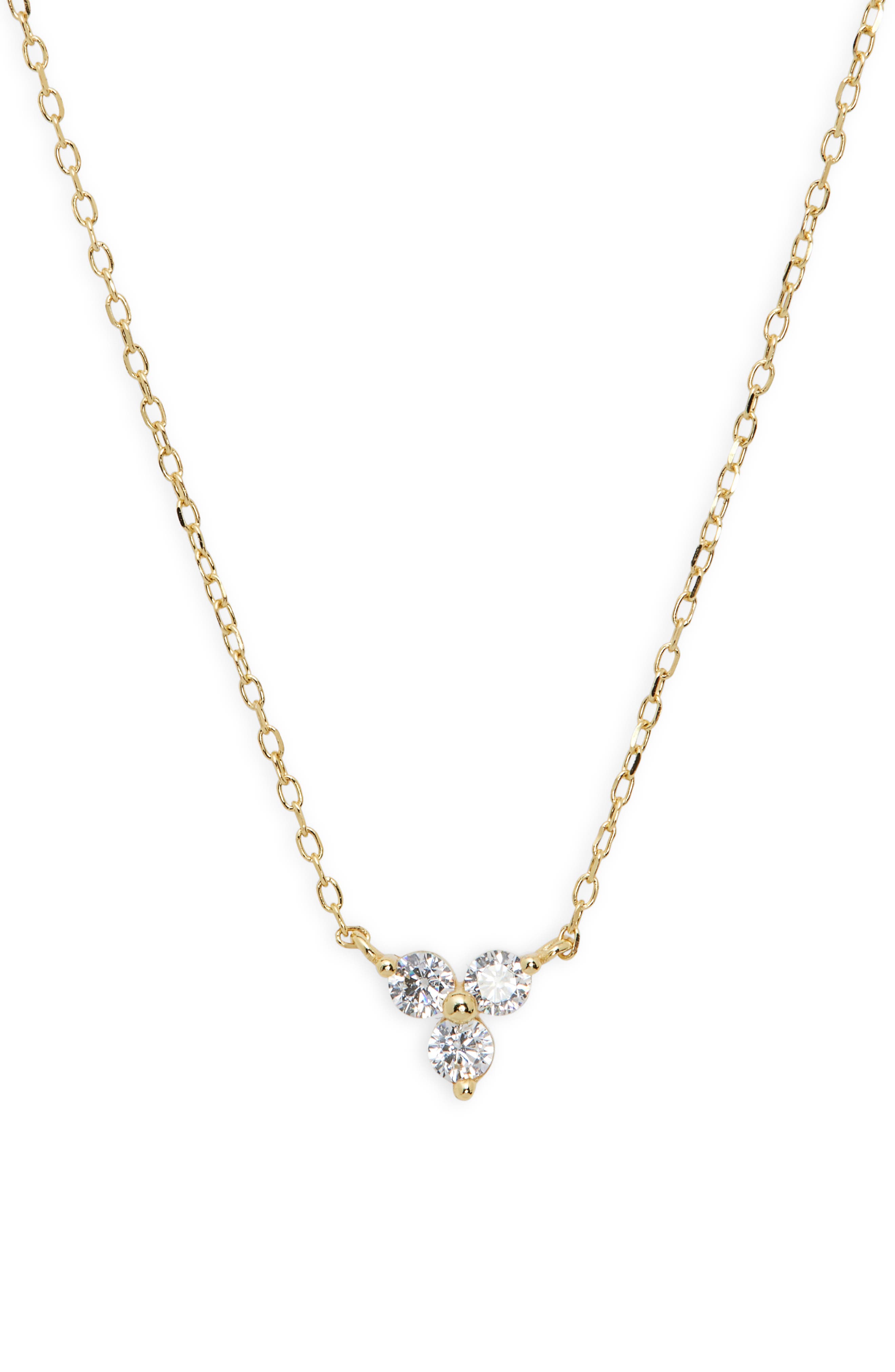 ARGENTO VIVO Triple Cubic Zirconia Pendant Necklace