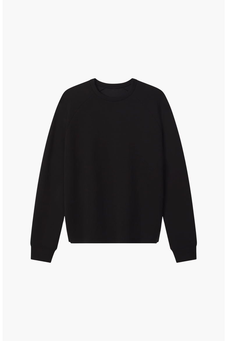 Sandwash Crewneck Sweater, Alternate, color, True Black