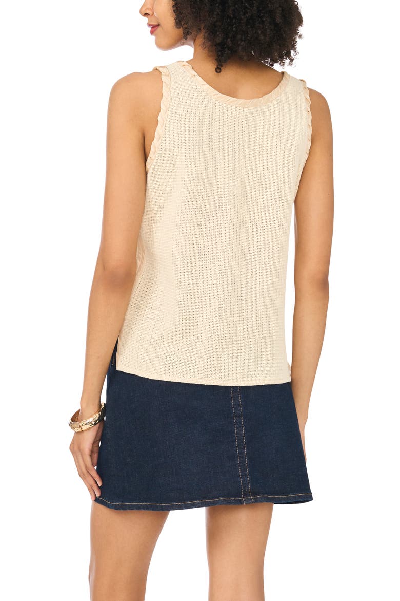 Whipstitched Cotton Tank, Alternate, color, NATURAL