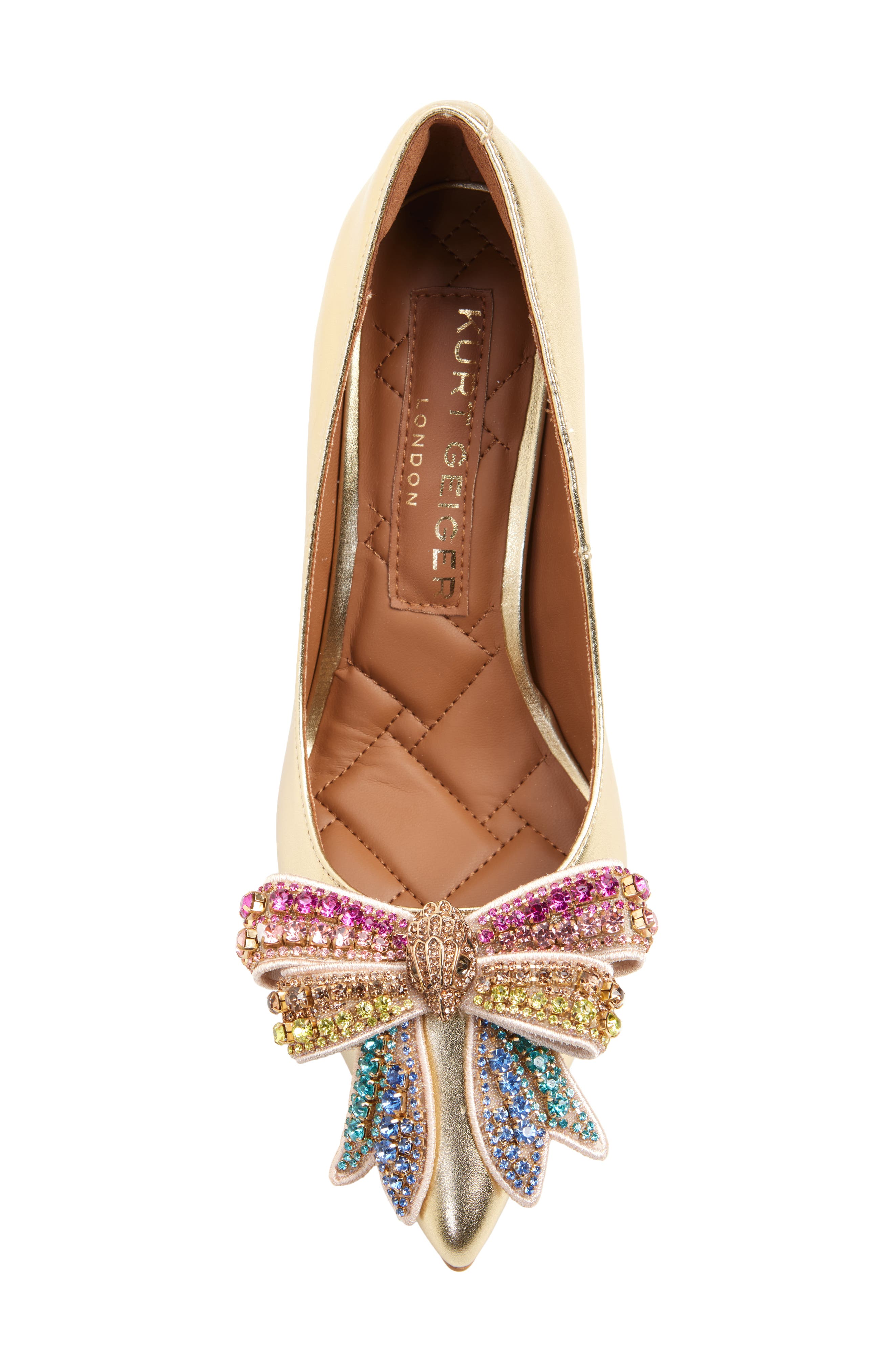 Kurt Geiger London Belgravia Bow Pointed Toe Pump, Alternate, color, 