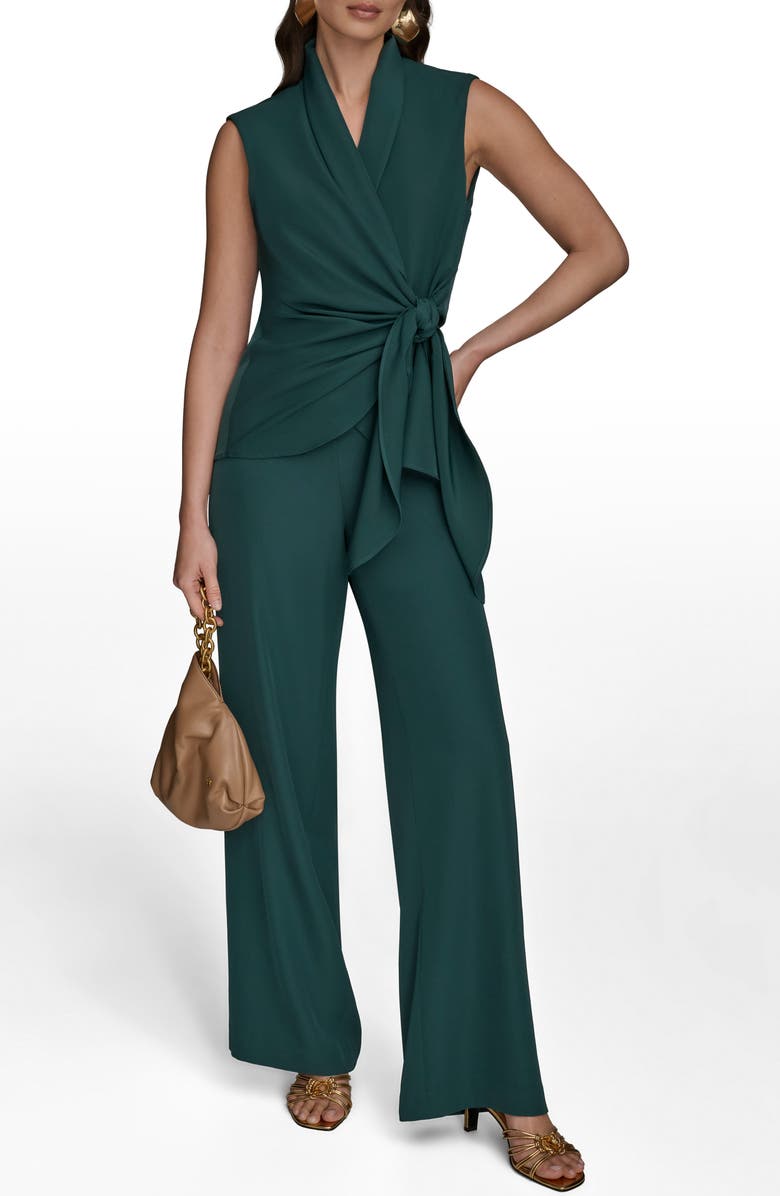 Donna Karan New York Wrap Vest, Alternate, color, Hudson