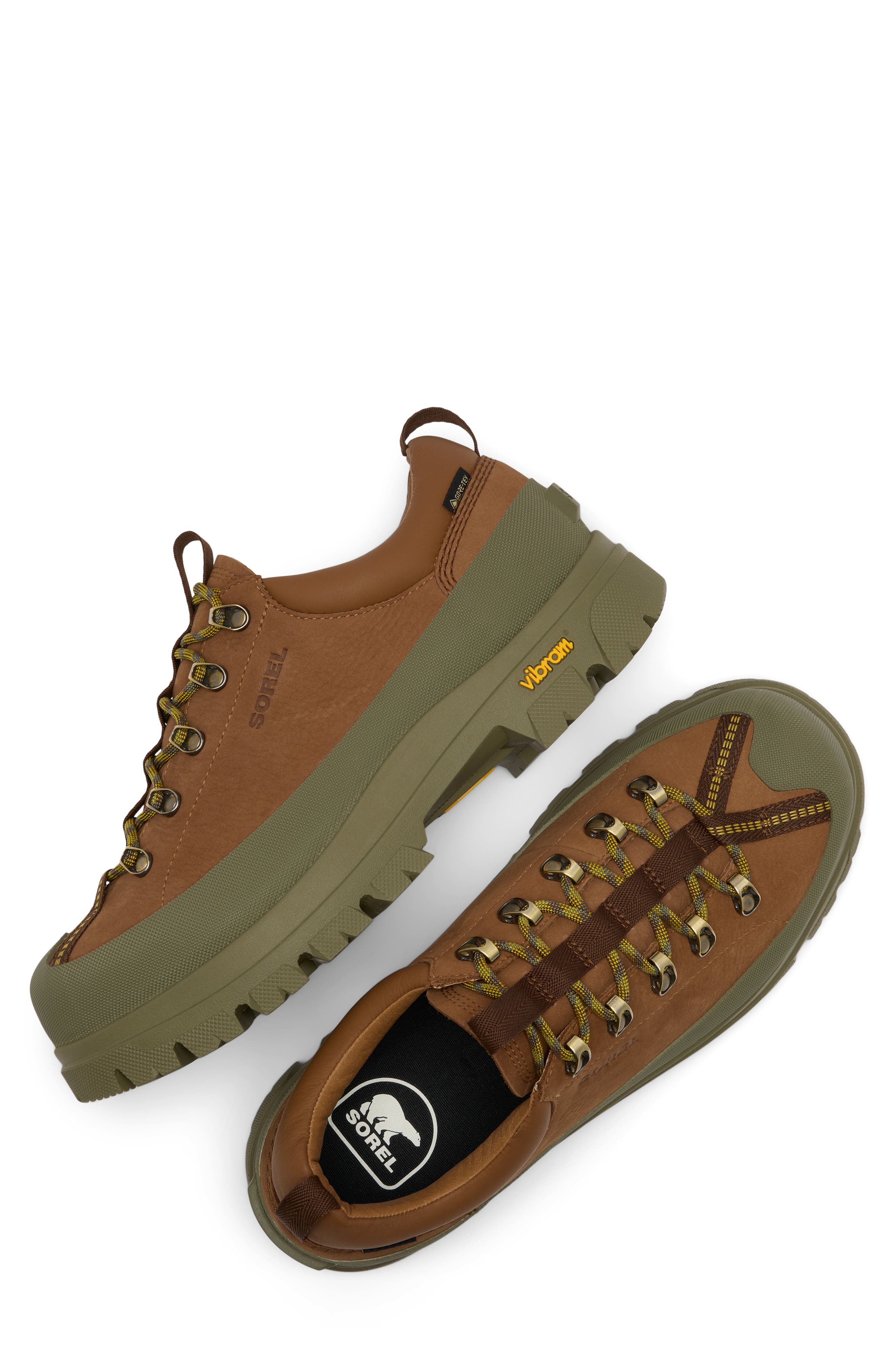 Daystorm Nomad Gore-Tex Waterproof Hiking Shoe, Alternate, color, VELVET TAN/ STONE GREEN
