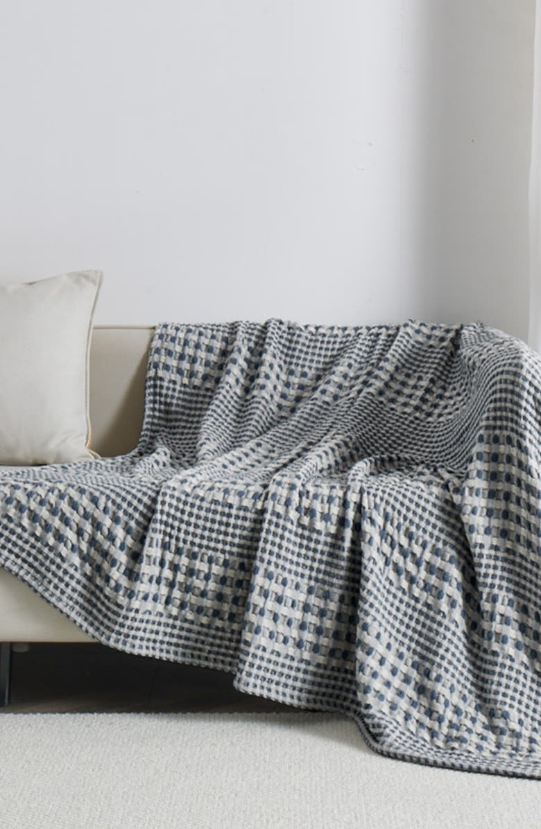 Woven & Weft Waffle Weave Cotton Throw Blanket, Alternate, color, 