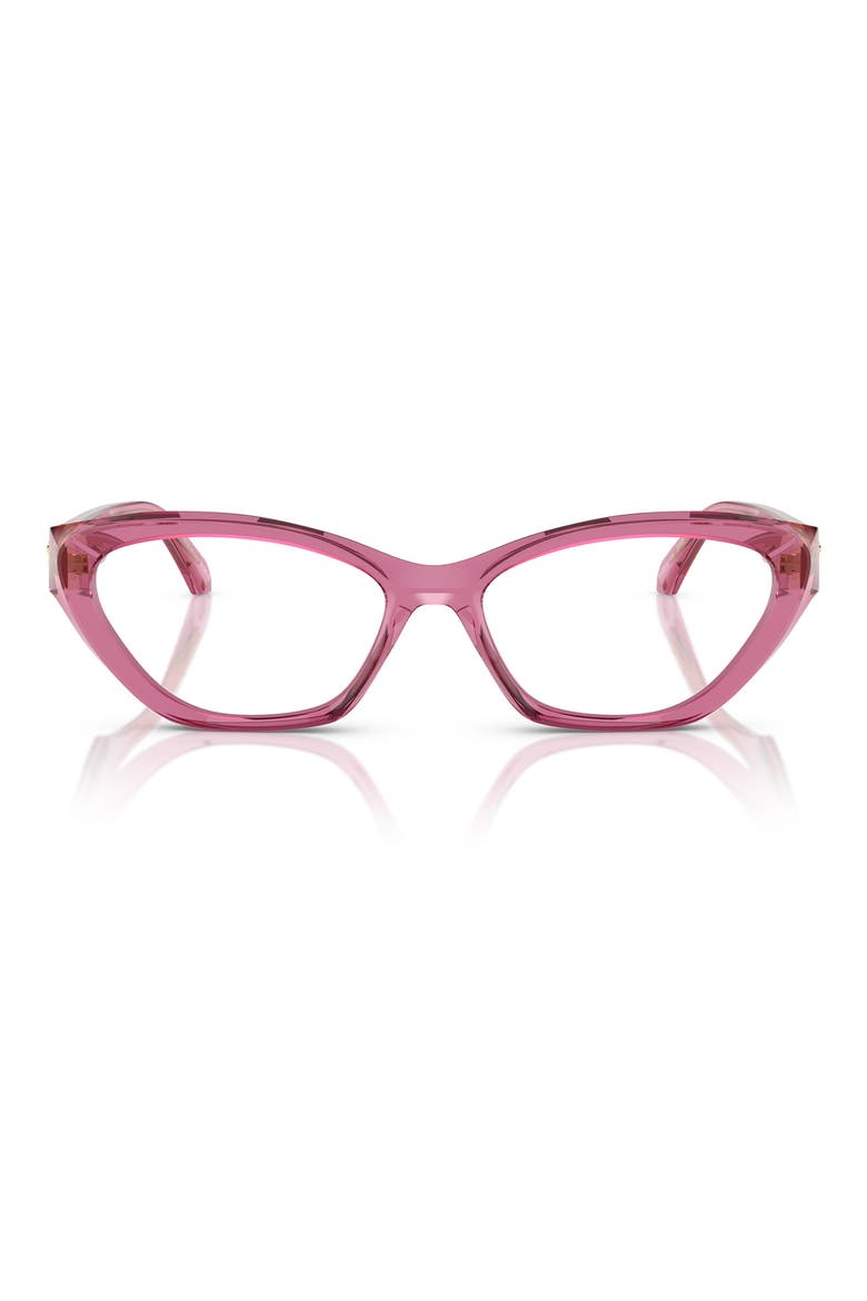 55mm Cat Eye Optical Glasses, Main, color, PINK