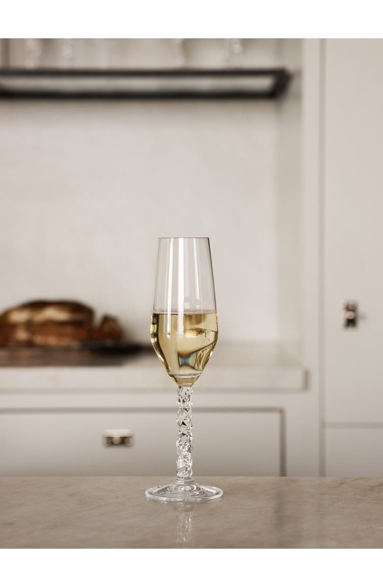 Orrefors Carat Set of 2 Champagne Flutes, Alternate, color, Clear