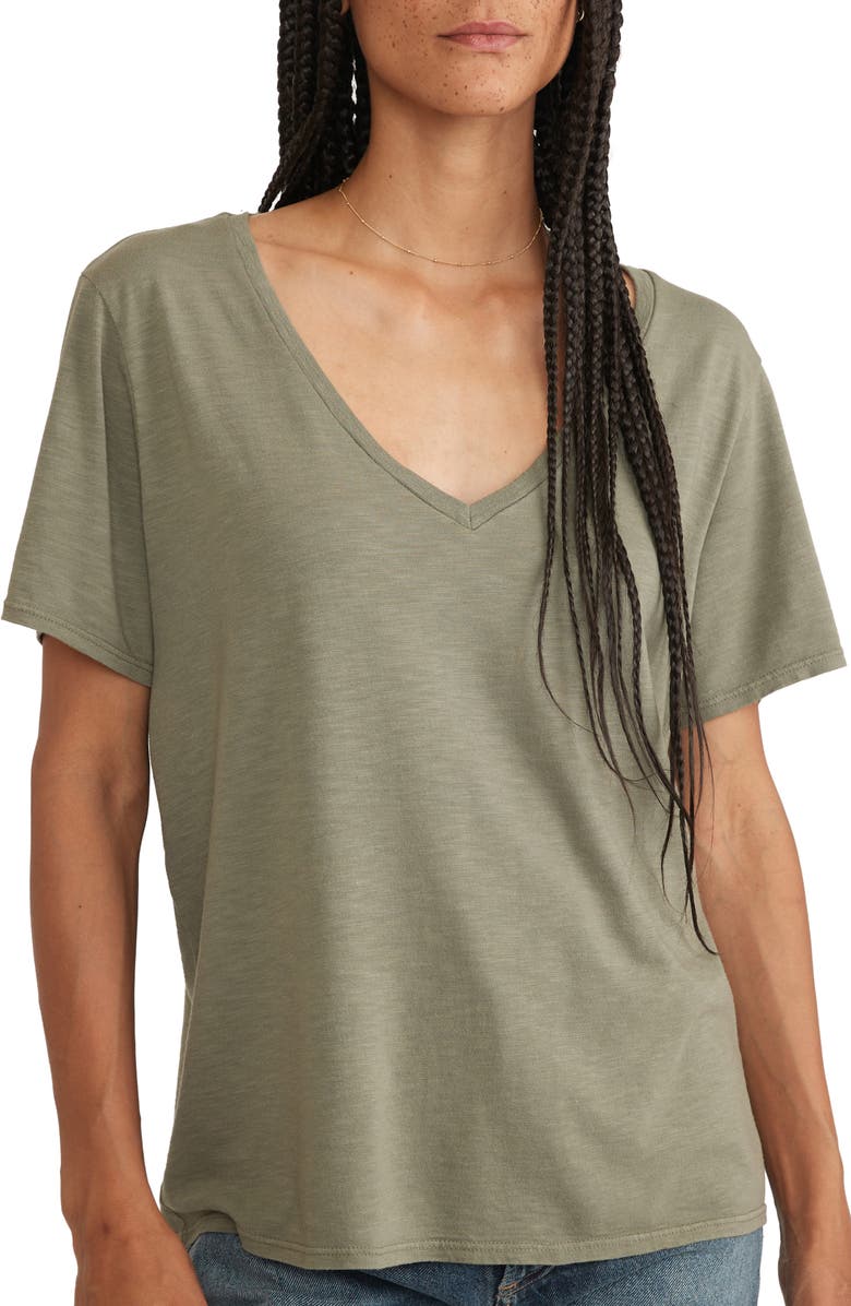 Marine Layer V-Neck T-Shirt, Main, color, 