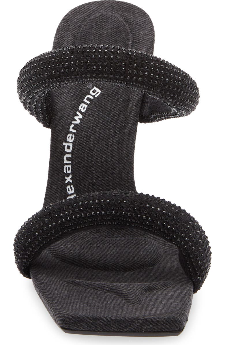 Alexander Wang Julie Tubular Crystal Embellished Slide Sandal, Alternate, color,