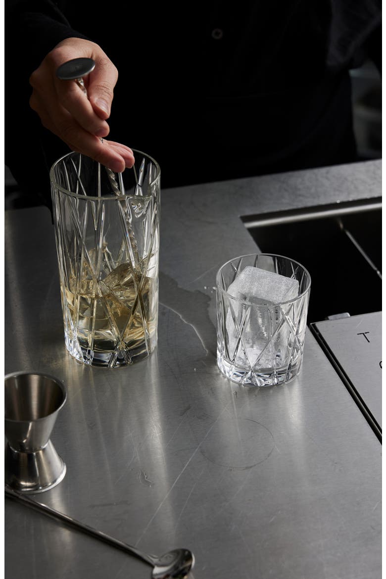 City Set of 4 Crystal Old Fashioned Glasses, Alternate, color, CLEAR