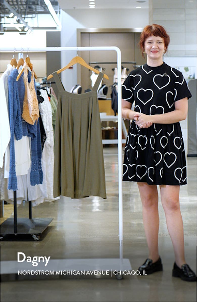 Pleated Sleeveless Shift Minidress, sales video thumbnail