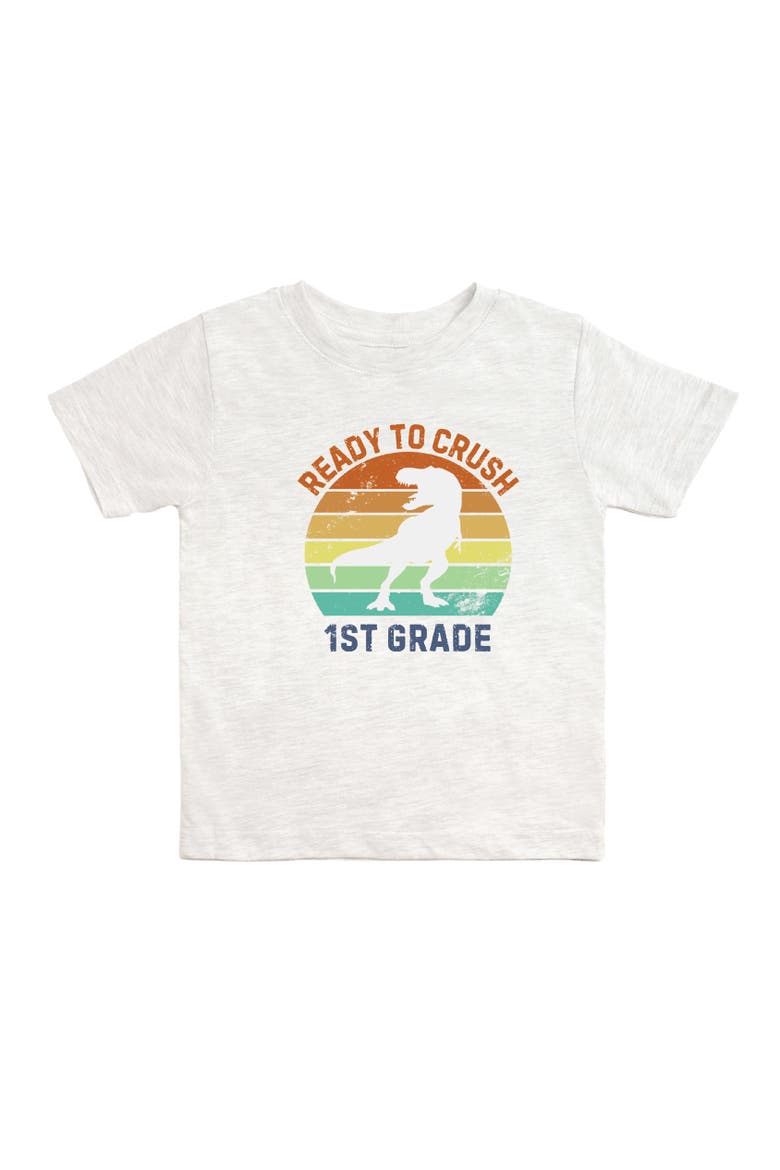 Ready to Crush First Grade Short Sleeve T-Shirt, Main, color, Ash