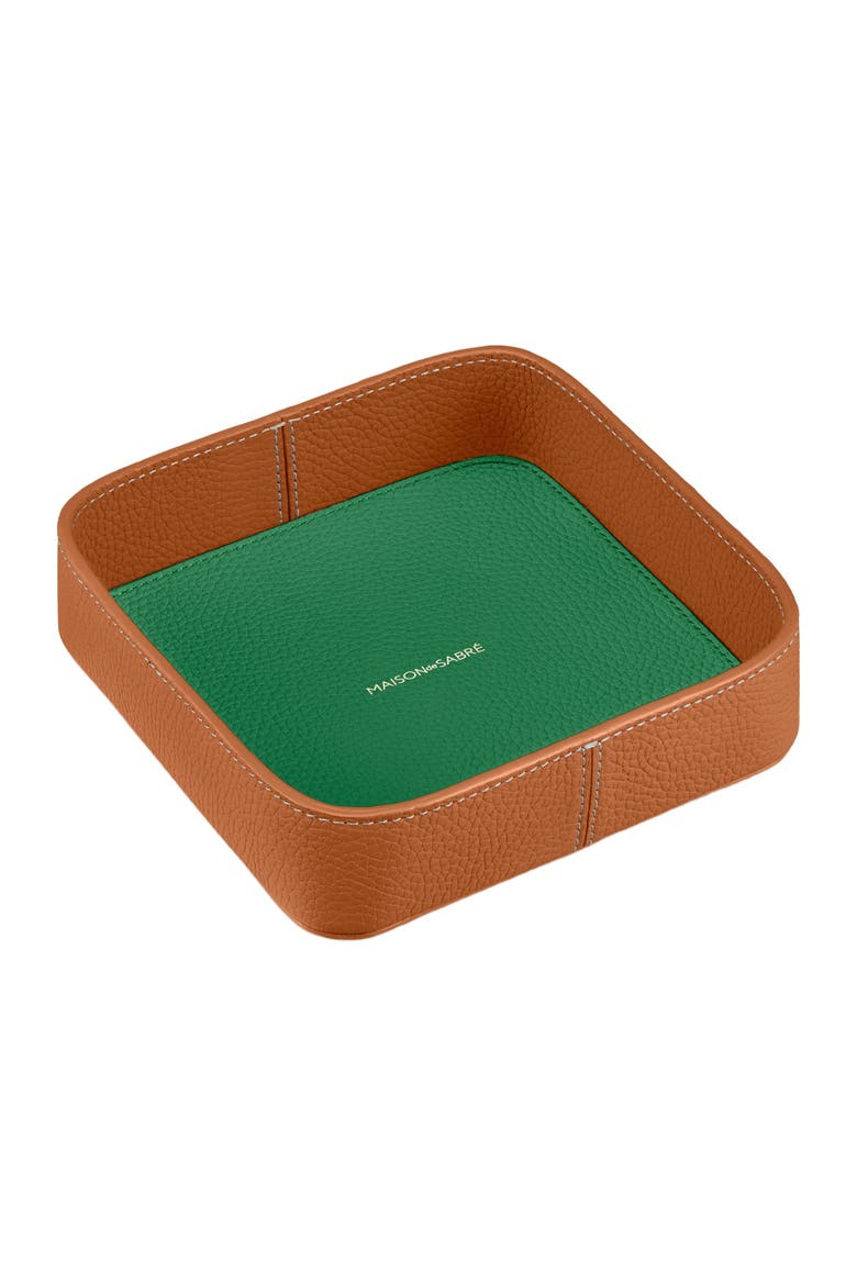 The Catchall Tray, Alternate, color, Pecan Emerald