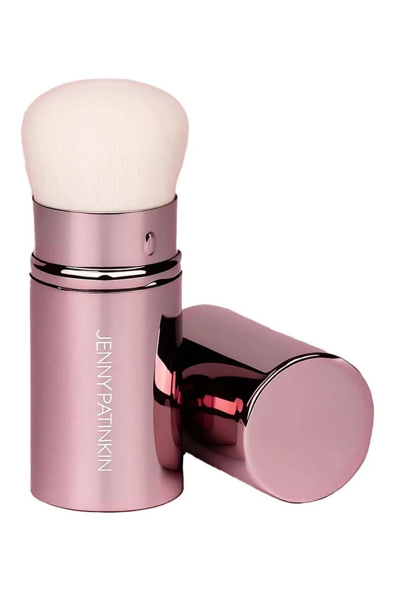 Glow & Go Rectractable Makeup Brush, Main, color, ROSE GOLD