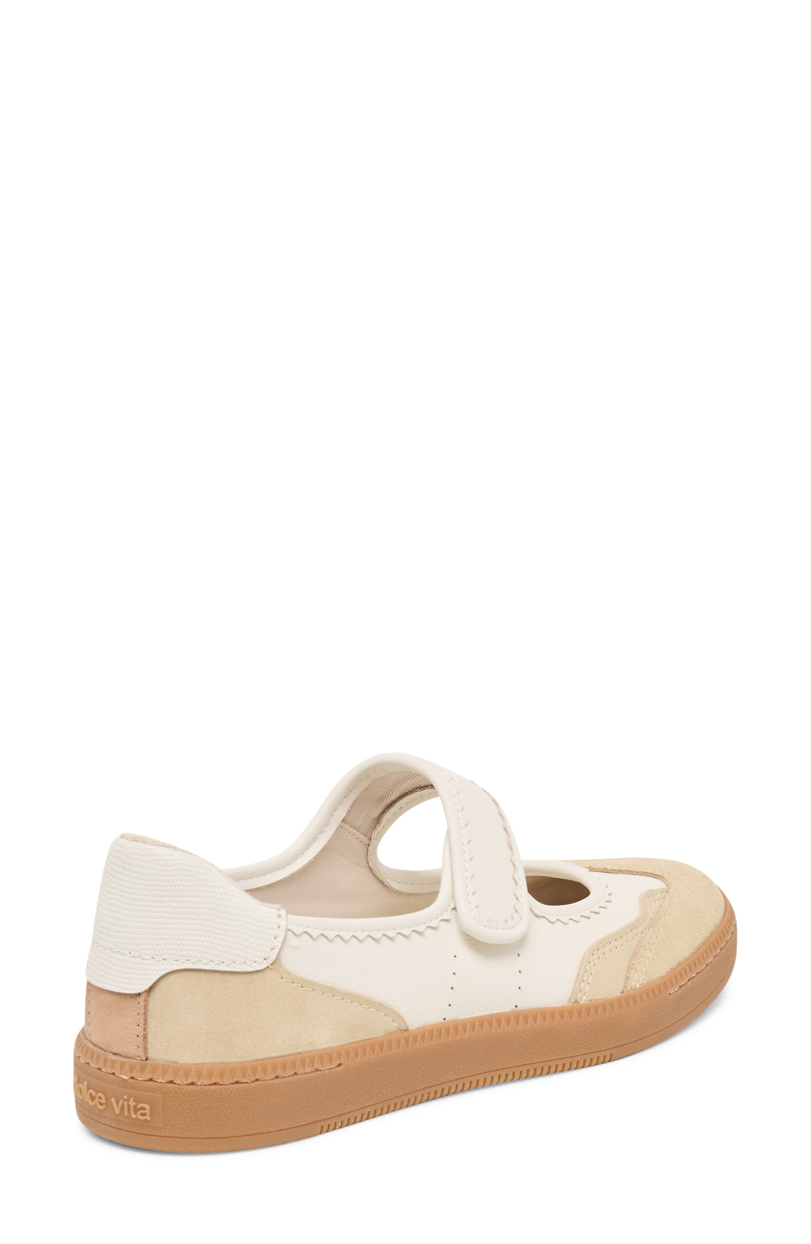 Nanet Mary Jane Flat, Alternate, color, IVORY MULIGHTI LEATHER