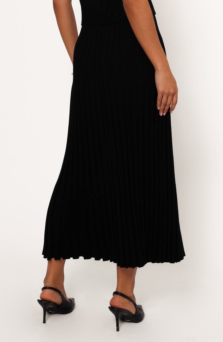 Petal & Pup Carson Knit Midi Skirt, Alternate, color, Black