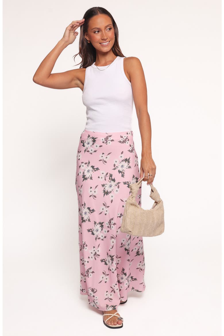 Evie Maxi Skirt, Alternate, color, PINK FLORAL