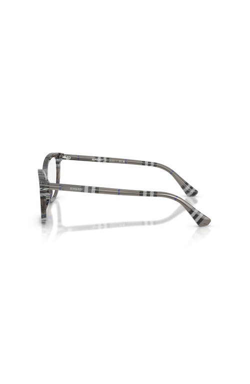 Burberry 52mm Cat Eye Optical Glasses In Gray
