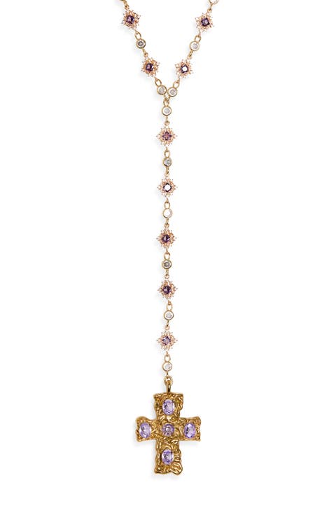 Belvedere Cross Rosary Chain Necklace