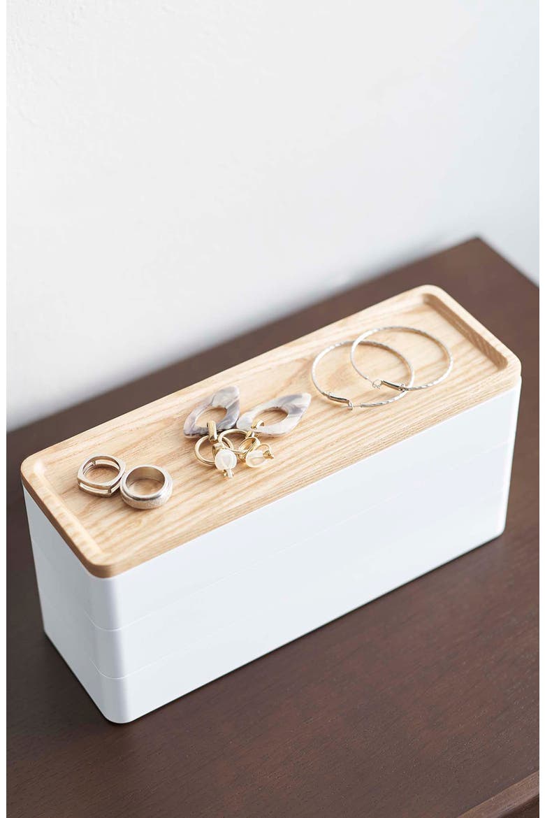 3-Tier Accessory/Watch Box, Alternate, color, WHITE