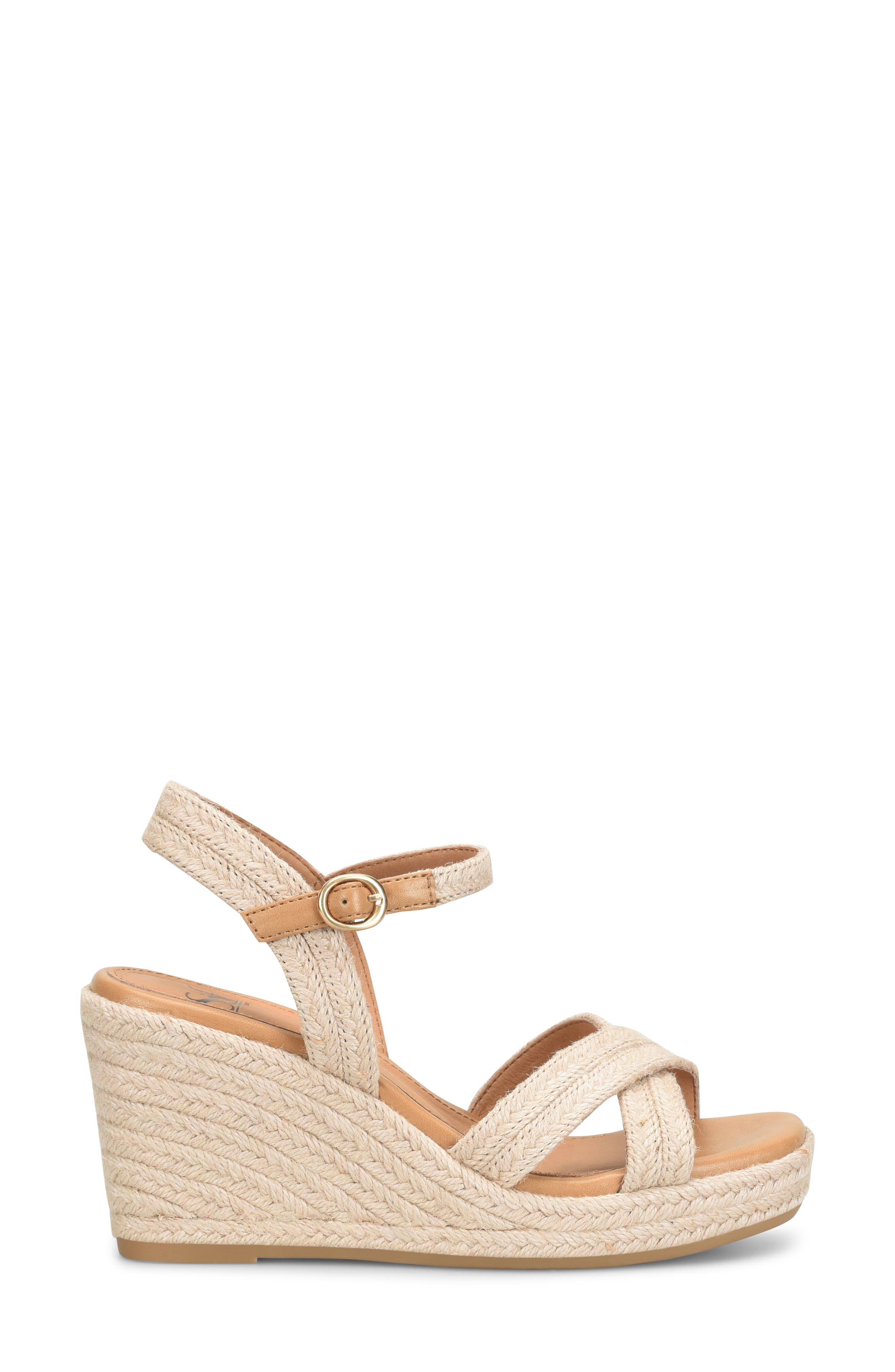 Newbury Espadrille Ankle Strap Platform Wedge Sandal, Alternate, color, NATURAL