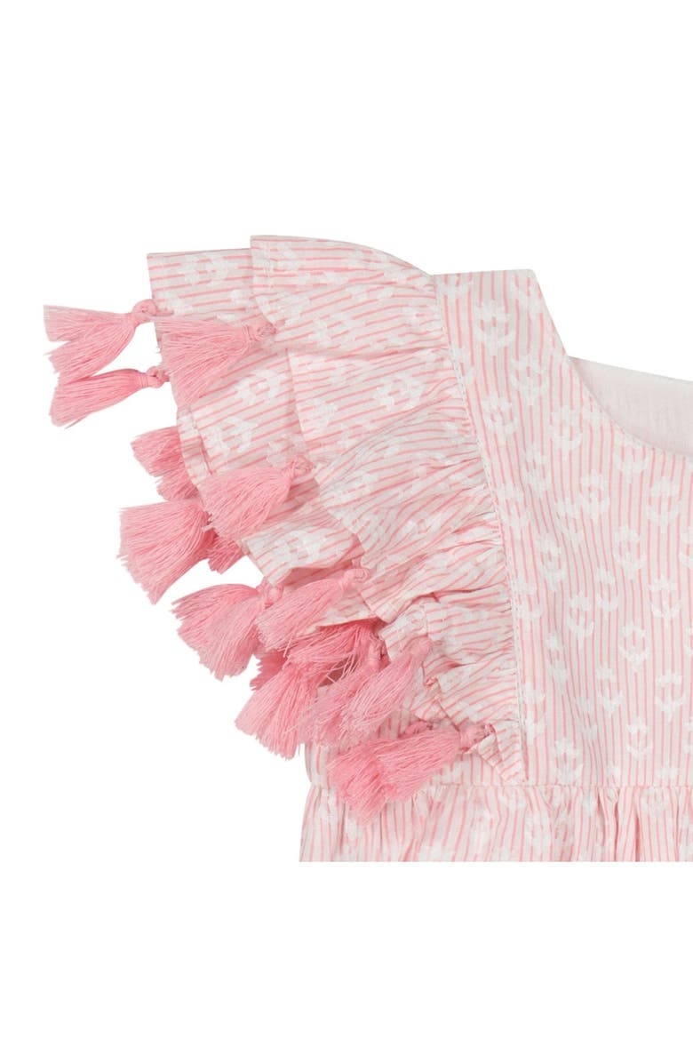 Mer St. Barth Anna Baby Romper Rose Stripe, Alternate, color, Rose Stripe