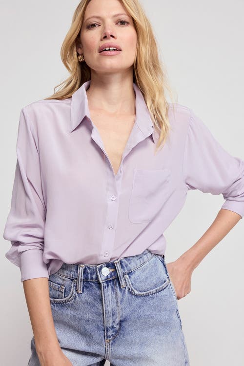 The Shirt By Rochelle Behrens The Silk Shirt In Purple