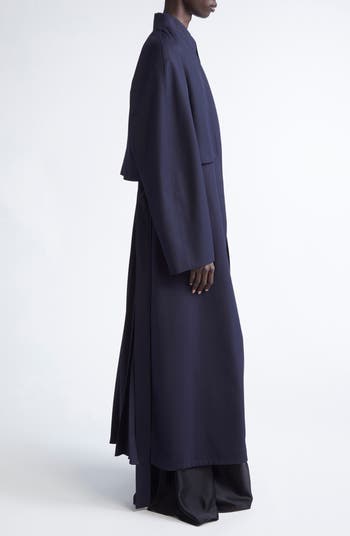 FFORME Lennox Belted Pleated Trench Coat with Detachable