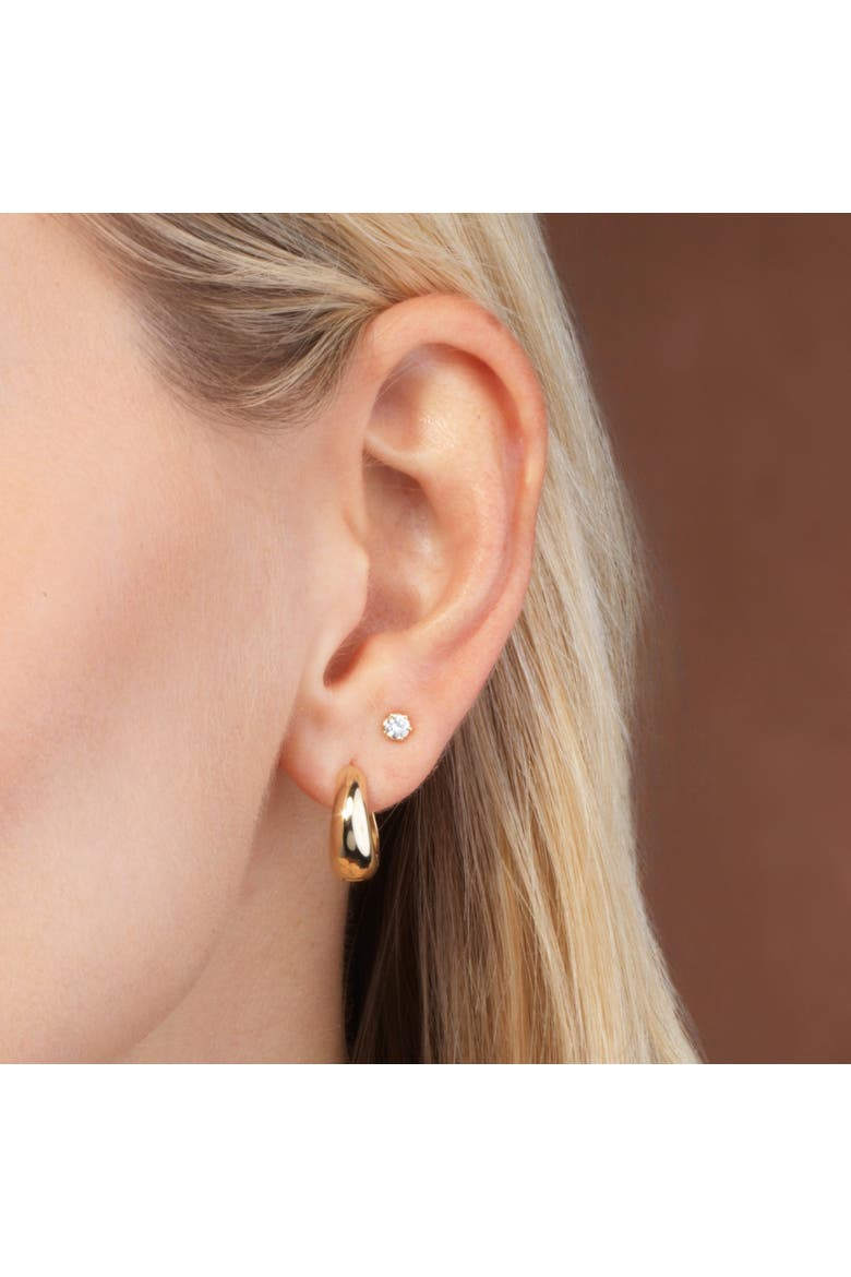 Gold Teardrop Earrings, Alternate, color, Yellow Gold