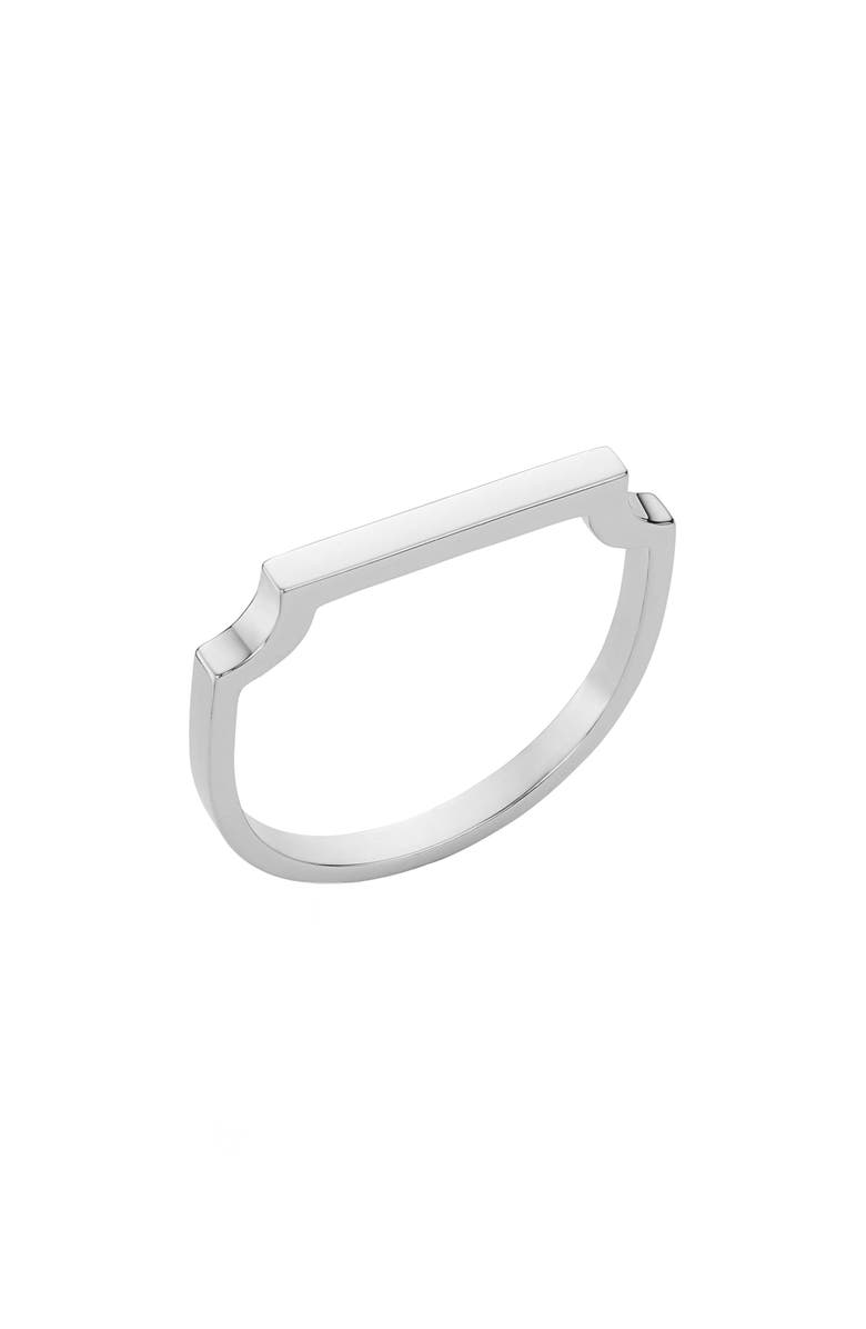 Monica Vinader Signature Thin Ring, Main, color, Silver
