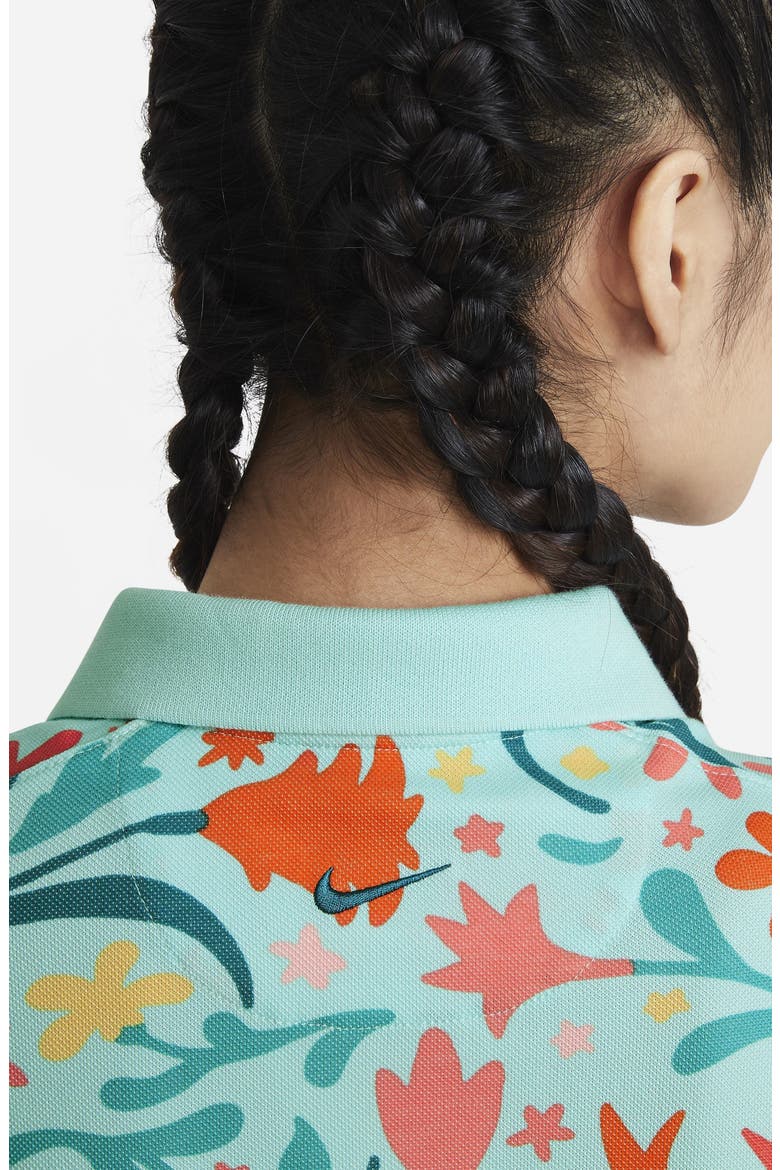 Floral Boxy Polo, Alternate, color, LIGHT DEW/ BLUSTERY