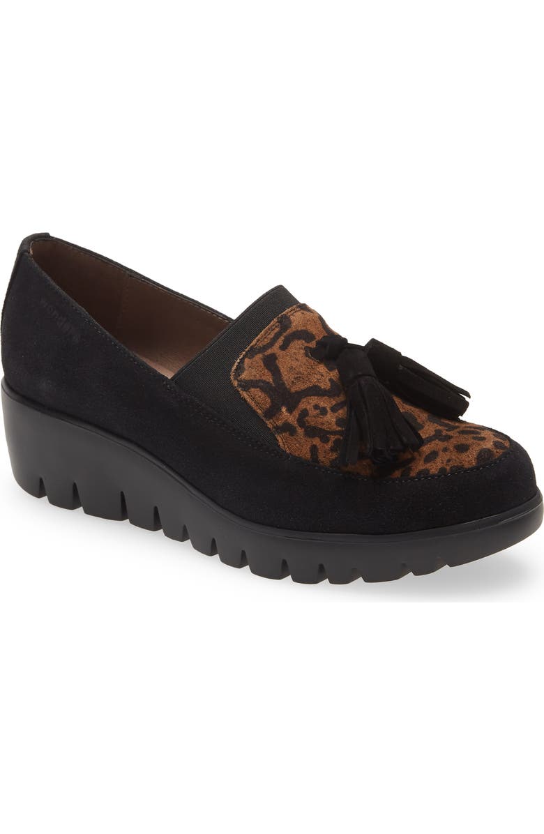 Wonders Wedge Tassel Loafer, Main, color,