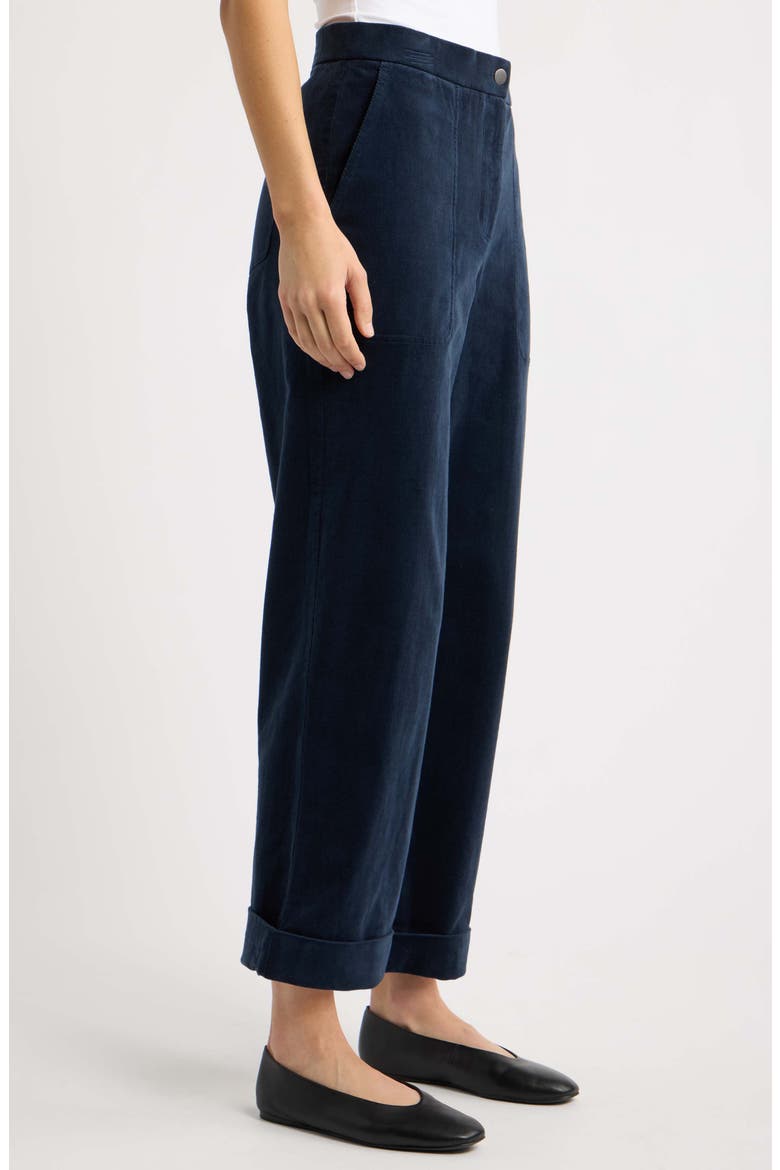 Straight Leg Ankle Pants, Alternate, color, MARITIME
