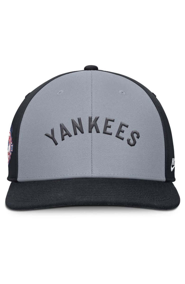 Nike Men's Nike Gray/Navy New York Yankees Pro Performance Snapback Hat, Alternate, color, Gray