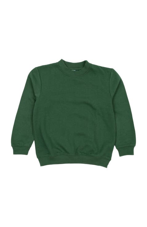 Kids Pullover Sweatshirt, Long Sleeve, Solid Colors