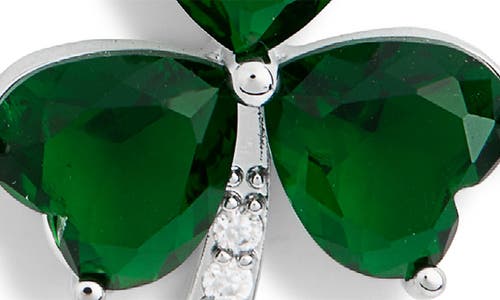 Eye Candy Los Angeles Johanna Cubic Zirconia Shamrock Drop Earrings