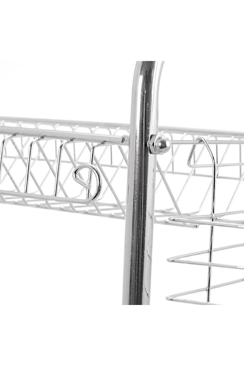 16-inch 2 Level Dish Rack, Alternate, color, Silver
