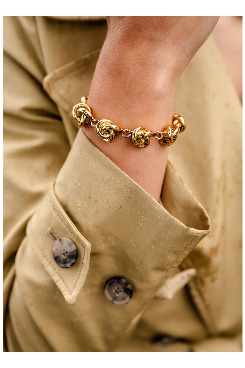 Love Knot Bracelet, Alternate, color, 14K GOLD