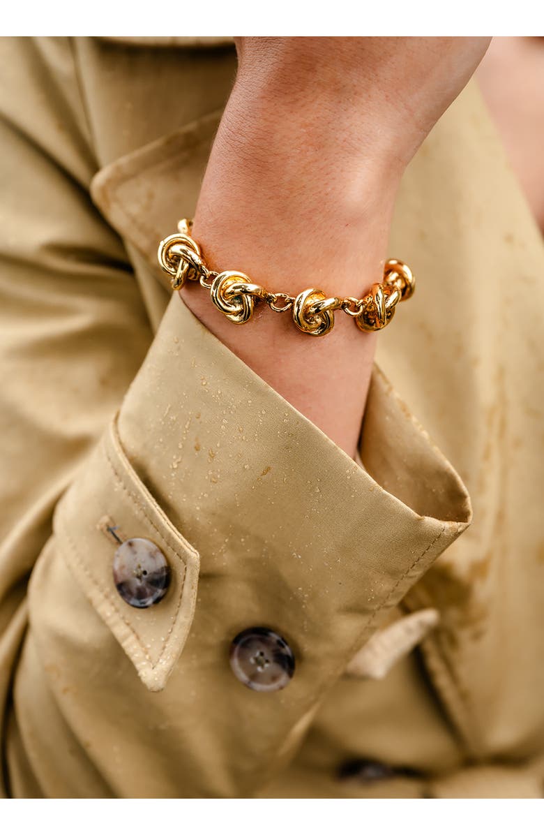 CHRISTINA CARUSO Love Knot Bracelet, Alternate, color, 14K Gold