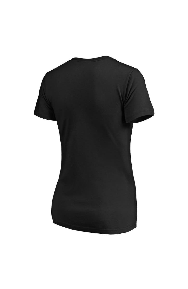 FANATICS Women's Fanatics Branded Black Dallas Stars Authentic Pro Secondary Logo V-Neck T-Shirt, Alternate, color, 